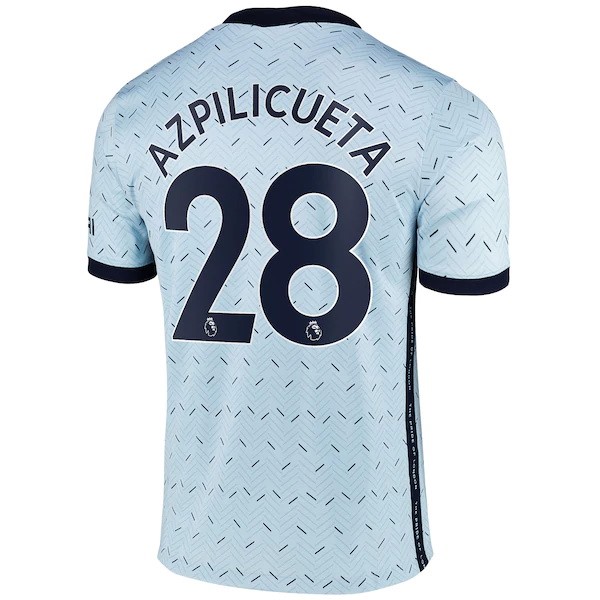 Maillot Football Chelsea NO.28 Azpilicueta Exterieur 2020-21 Bleu